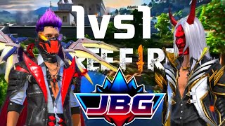 1vs1 challenge with my friend ff custom freefire jbg gaming [upl. by Esinal609]