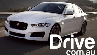 Jaguar XE 2015 First Drive Review  Drivecomau [upl. by Modesta]