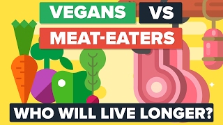 VEGANS vs MEAT EATERS  Who Will Live Longer Food  Diet Comparison [upl. by Crowley934]