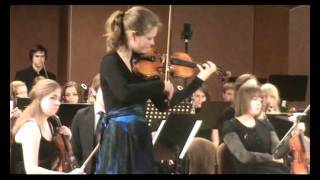 Piotr Czajkowski concerto Ddur op35 cz 1  Magdalena Lubocka [upl. by Lerraf]