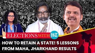 Election Results 2024 How BJP JMM Beat AntiIncumbency In Maharashtra Jharkhand  5 Key Factors [upl. by Demahom]