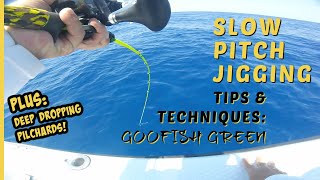 Slow Pitch Jigging for Beginners Huge Fish on Small Rod [upl. by Tur]