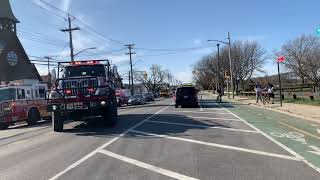 FDNY BFU 6 Responding into a Brush Fire in Gerritsen Beach Brooklyn New York [upl. by Anar]