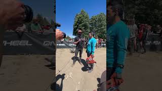 Onewheel Race For The Rail Men’s Champion Interview [upl. by Ahsilahk]