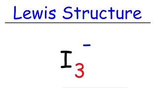 I3 Lewis Structure  Triiodide Ion [upl. by Damalas]