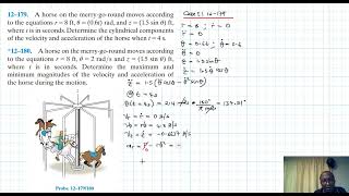 12–179 Kinematics of a Particle Chapter 12 Hibbeler Dynamics Benam Academy [upl. by Rahab]