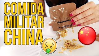 Probando comida MILITAR CHINA de SUPERVIVENCIA [upl. by Avon]