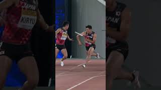 When things dont go to plan 🥹 athletics sports relays japan [upl. by Lorollas713]