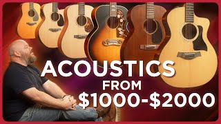 Our Favorite Acoustic Guitars Between 1000 and 2000 [upl. by Midge593]