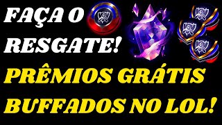 FAÇA O RESGATE Orbes Prêmios Grátis para Todos no Passe do Mundial  Loja Mítica League of Legends [upl. by Rehm183]