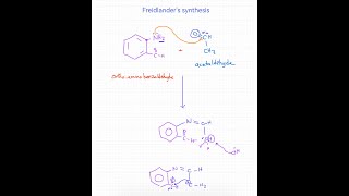 Friedlanders synthesis of quinoline [upl. by Melisse]