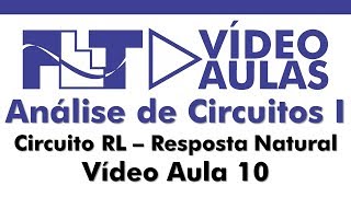 Circuitos 1  Circuito RL Resposta Natural  Vídeo Aula 10 [upl. by Mauralia]