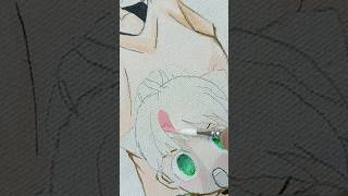 Yor forger anya forger painting  anime  spy x family  short [upl. by Gnahc]