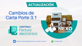 Carta Porte 31 en CONTPAQI® Factura Electrónica [upl. by Kaenel]