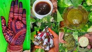 தமிழில் Dark stain Mehendi cone at home Full henna making process with voice [upl. by Yllas]