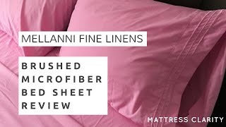 Mellanni Brushed Microfiber Bed Sheet Review  Affordable and Luxurious [upl. by Mashe]