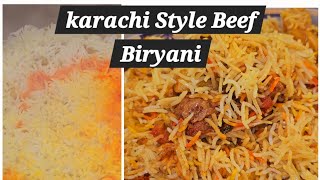 KARACHI STYLE BEEF BIRYANI SPECIAL BEEF BIRYANI  EASY BEEF BIRYANI HOW TO MAKE BEEF BIRYANI FYP [upl. by Brett]