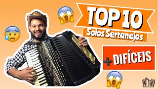 TOP 10 SOLOS DIFÍCEIS NA SANFONA [upl. by Deerdre]