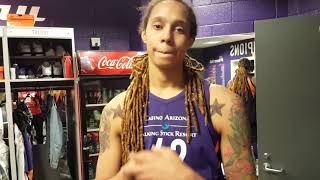 Brittney Griner interview after Mercury defeated Sun on July 5 2018 [upl. by Dionis]