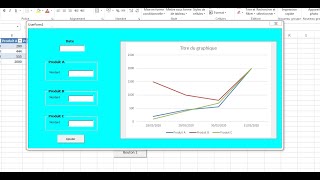 Excel VBA Insérer un graphique dans un Userform [upl. by Nileak]