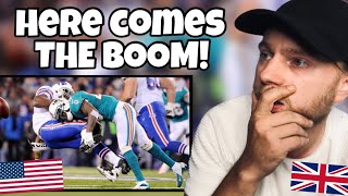 BRIT REACTS to BIGGEST FOOTBALL HITS EVER  HERE COMES THE BOOM [upl. by Valentijn]