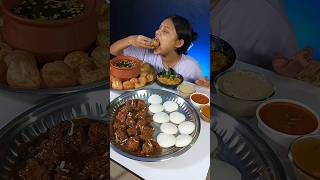 Spicy Golgappa And Manchurian Balls Eating Challenge  Panipuri  Indian Street Food Mukbang shorts [upl. by Glasgo]