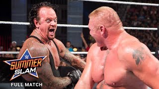 FULL MATCH  Brock Lesnar vs The Undertaker SummerSlam 2015 [upl. by Atwahs190]