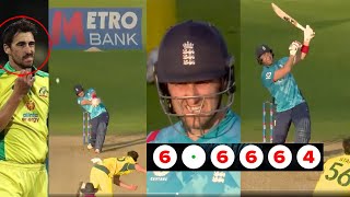 Livingstone 28 Runs vs Starc  Liam Livingstone 28 in 1 Over Liam Livingstone batting against Starc [upl. by Icnan]