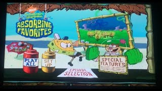 SpongeBob SquarePants Absorbing Favourites US DVD Opening [upl. by Aniratak]