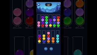 ball sort  color puz game level 291 to 295 [upl. by Nylakcaj]