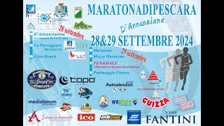 Percorso Maratona di Pescara 2024 4K 60fps [upl. by Athalia]