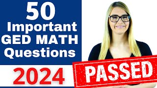 GED Math 2024  Pass the GED with EASE [upl. by Fraze997]