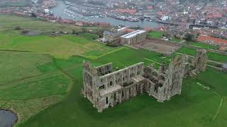 Whitby Abbey by air [upl. by Cichocki125]