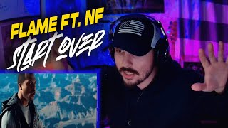 FLAME  Start Over ft NF Gospel Musician Reaction [upl. by Ellatsyrc253]