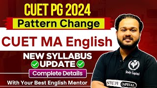 CUET PG MA English New Syllabus  CUET PG 2024 MA English Syllabus AnalysisStudyCapital [upl. by Anitsud]