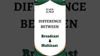 Difference Between Broadcast and Multicast  Broadcast vs Multicast The Tech Battle Royale Revealed [upl. by Rieth]