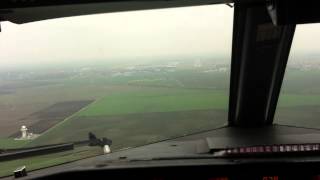 B737NG landing at Otopeni LROP  Rwy08R [upl. by Aihsemak]