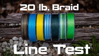 Testing Reaction Tackle 20lb Braided Fishing Line [upl. by Odnesor]