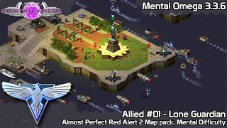 CampC Mental Omega 336  Almost Perfect RA2 Map pack  A01 Lone Guardian on Mental Difficulty [upl. by Mannuela]