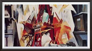 Famous Painting Tv Art Wallpaper  Champ de Mars The Red Tower Robert Delaunay [upl. by Eelyrag]