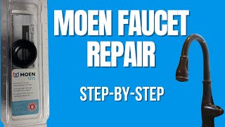 Moen Kitchen Faucet Repair  1255 Cartridge Replacement StepbyStep [upl. by Ear]