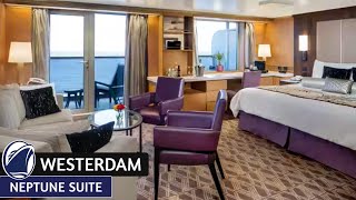 HAL Westerdam  Neptune Suite Walkthrough Tour amp Review 4K  Holland America Cruise Line [upl. by Bocyaj]