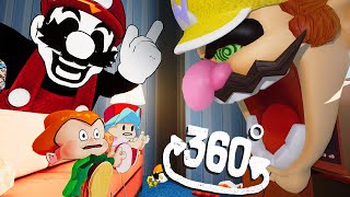 360° Mario Personalized Copy FNF Animation x Wario [upl. by Naed]