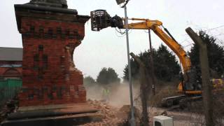 UDCS LTD  Chimney Demolition Lincoln 2012 [upl. by Anayit]