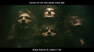 Queen  Bohemian Rhapsody Lyrics In Spanish amp English  Letras en Inglés y en Español [upl. by Nolyar]