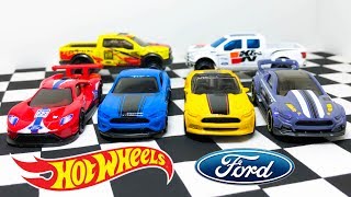 Opening New Hot Wheels Ford GT Mustangs And Trucks [upl. by Gnidleif84]