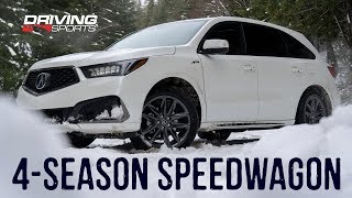 2019 Acura MDX SHAWD ASpec Reviewed  Sporty 3Row Crossover drivingsportstv [upl. by Luamaj498]