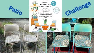 Patio Furniture Challenge Lets CREATE a Settee out of Junk PatioFurnitureChallenge [upl. by Nameloc]