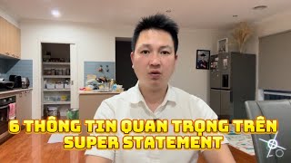 6 thông tin quan trọng trên Quỹ Hưu Trí Super Statement mà mọi người cần phải kiểm tra [upl. by Birdie]