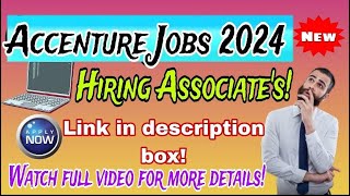 Accenture Off Campus Drive 2024 – Hiring as Platform Support Associate [upl. by Saidnac]